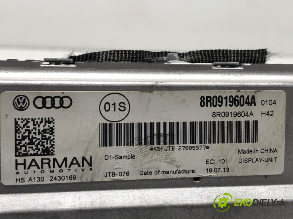 AUDI A4 B8 sedan 2013 110 kW 2.0 TDI 1968 Displej 8R0919604A (Přístrojová deska)