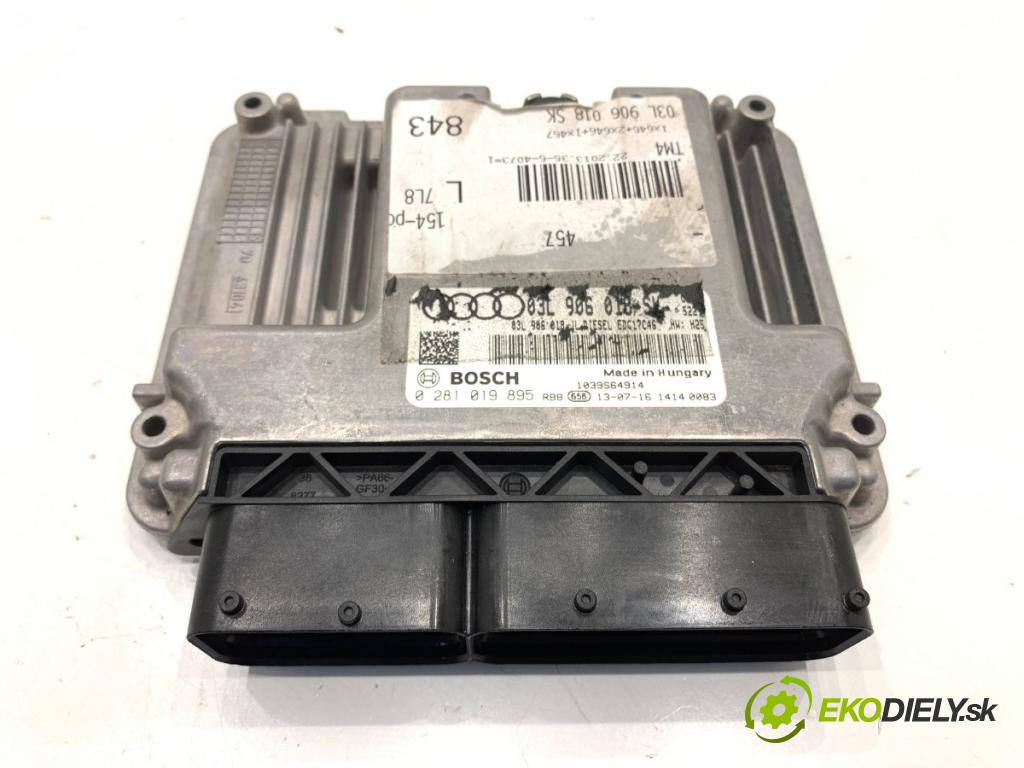 AUDI A4 B8 sedan 2013 110 kW 2.0 TDI 1968 riadiaca jednotka Motor 03L906018SK 0281019895 (Riadiaca jednotka)