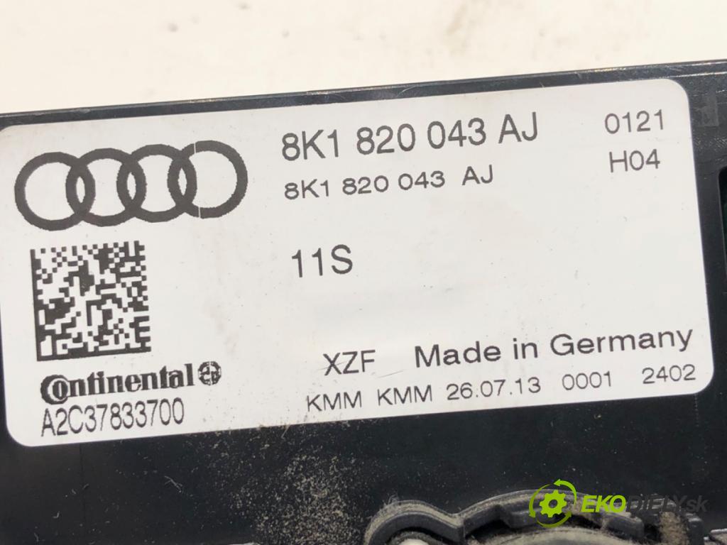 AUDI A4 B8 sedan 2013 110 kW 2.0 TDI 1968 Panel ovládania kúrenia 8K1820043AJ (Prepínacie páčky pod volantom)