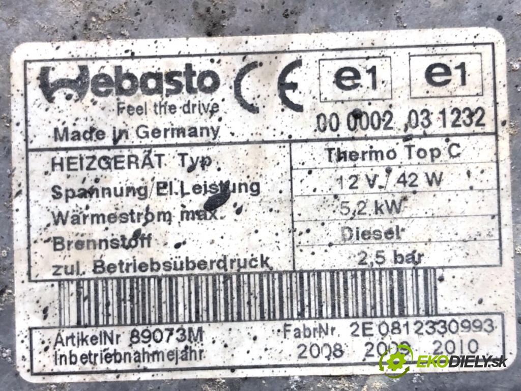 RENAULT KOLEOS I SUV 2008 110 kW 2.0 dCi (HY0K) 1995 Webasto THERMO TOP C (Webasto (nezávislé topení))