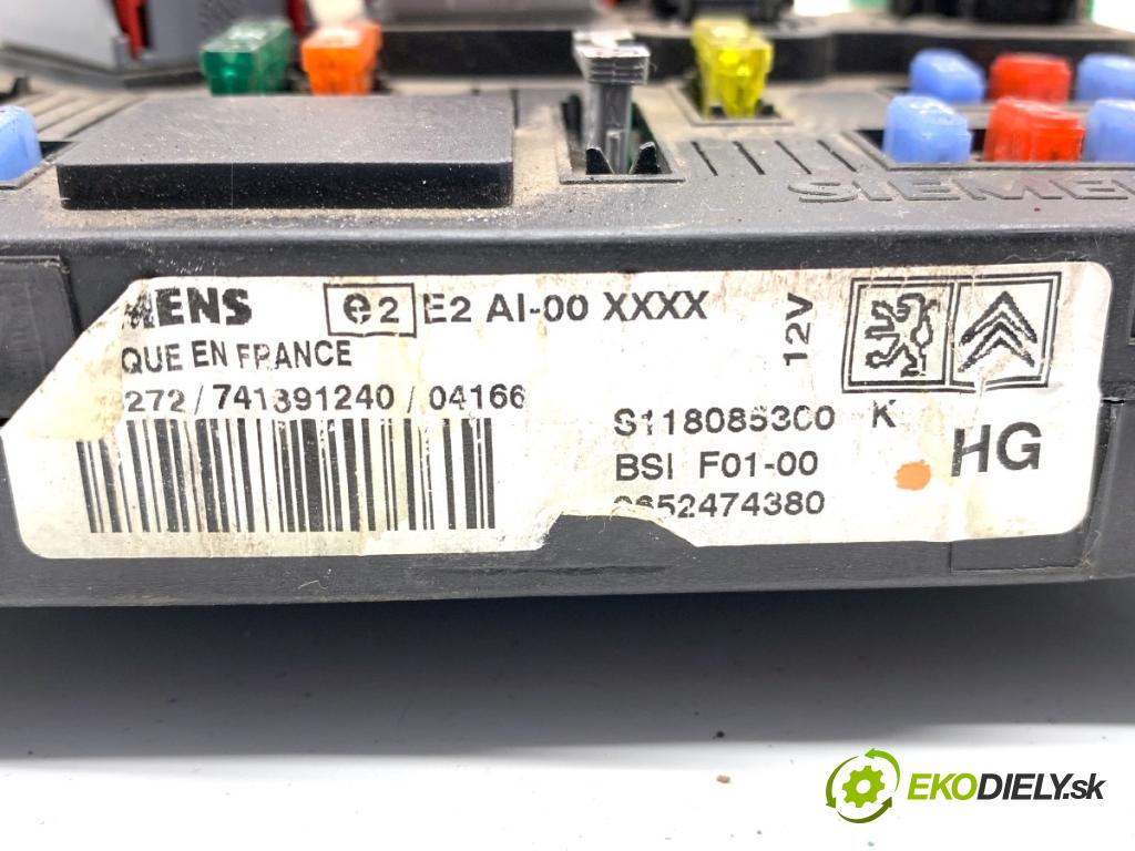 CITROEN C2 liftback 2004 44 kW 1.1 1124 modul BSI 9652474380 (Pojistková skříňka)