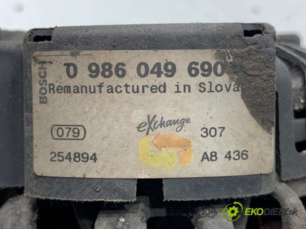 CITROEN C2 liftback 2004 44 kW 1.1 1124 Alternátor 0986049690 (Alternátor)