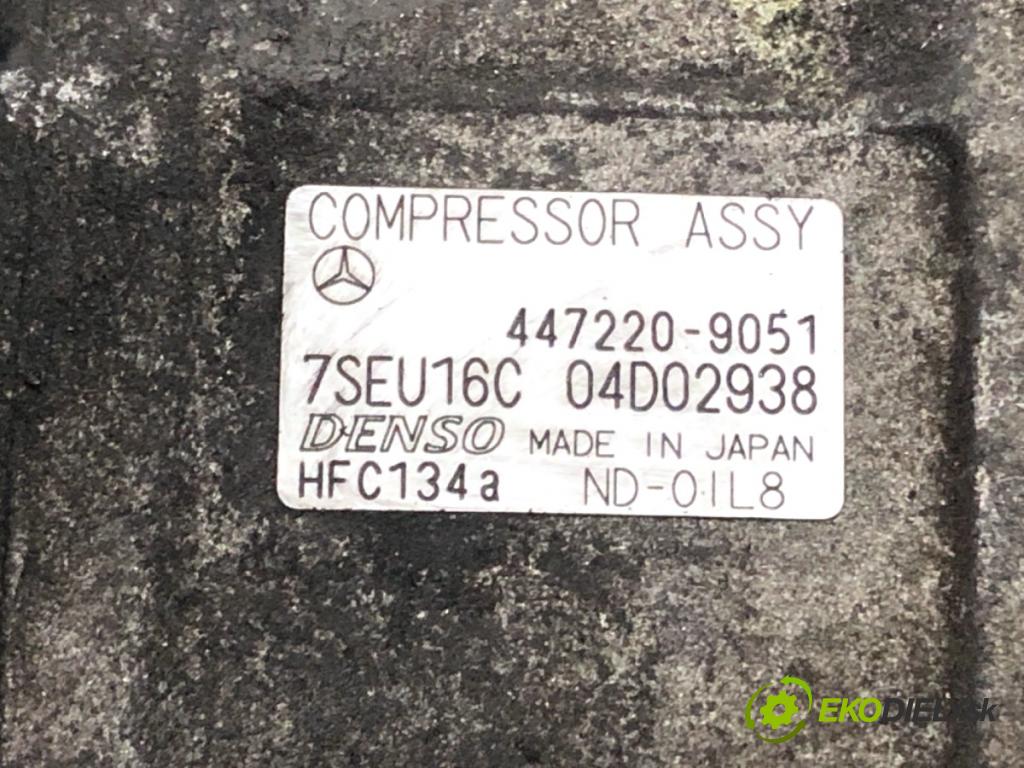 MERCEDES-BENZ W211 sedan 2002 130 kW E 270 CDI (211.016) 2685 Kompresor klimatizácie 447220-9051 (Kompresor klimatizácie)