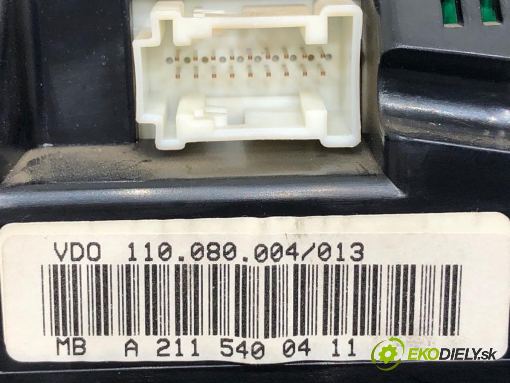 MERCEDES-BENZ W211 sedan 2002 130 kW E 270 CDI (211.016) 2685 Prístrojovka 2115400411 (Prístrojová doska)