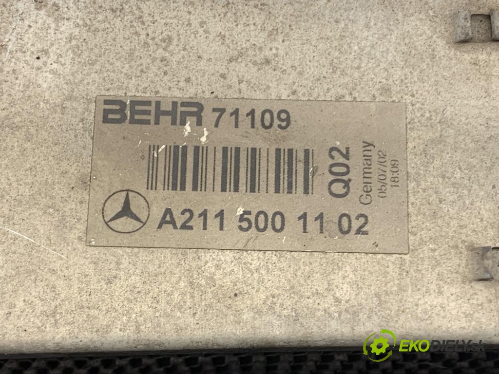 MERCEDES-BENZ W211 sedan 2002 130 kW E 270 CDI (211.016) 2685 intercooler A2115001102 (Intercooler (chladič stlačeného vzduchu))