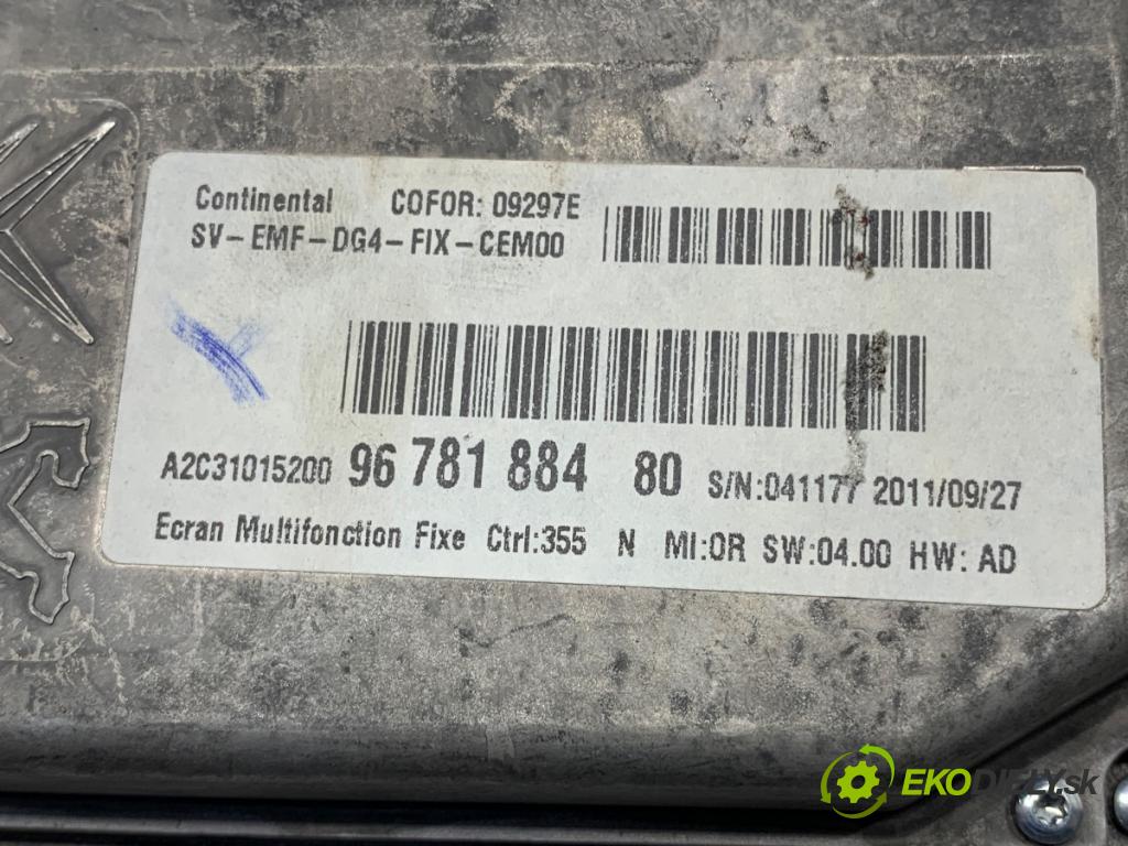 PEUGEOT 508 SW I Kombi 2011 120 kW 2.0 HDi 1997 Dislpej 9678188480 (Prístrojová doska)