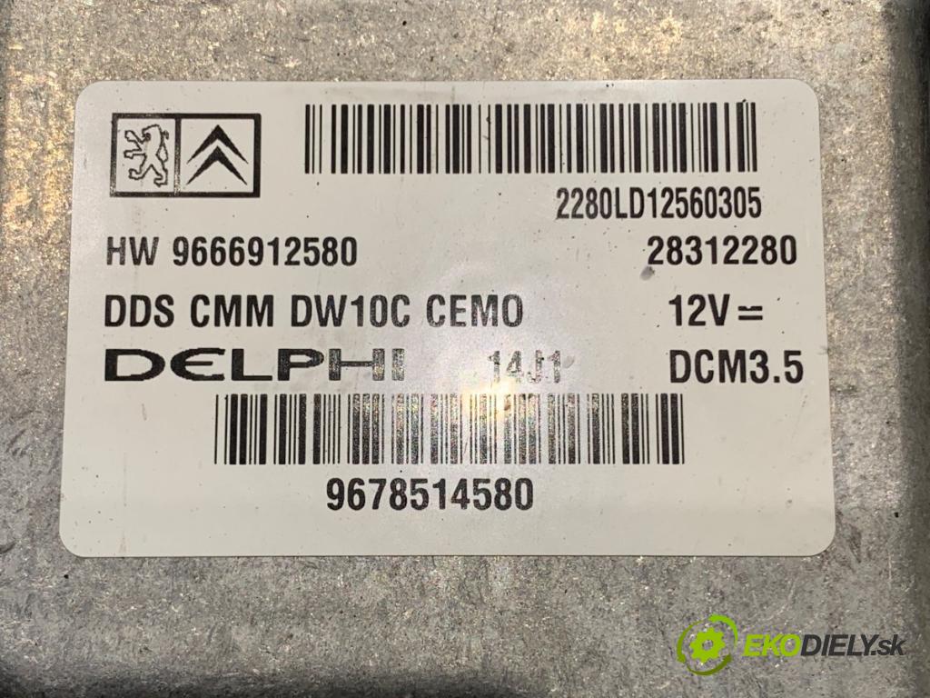 PEUGEOT 508 SW I Kombi 2011 120 kW 2.0 HDi 1997 riadiaca jednotka Motor 9678514580 (Riadiaca jednotka)