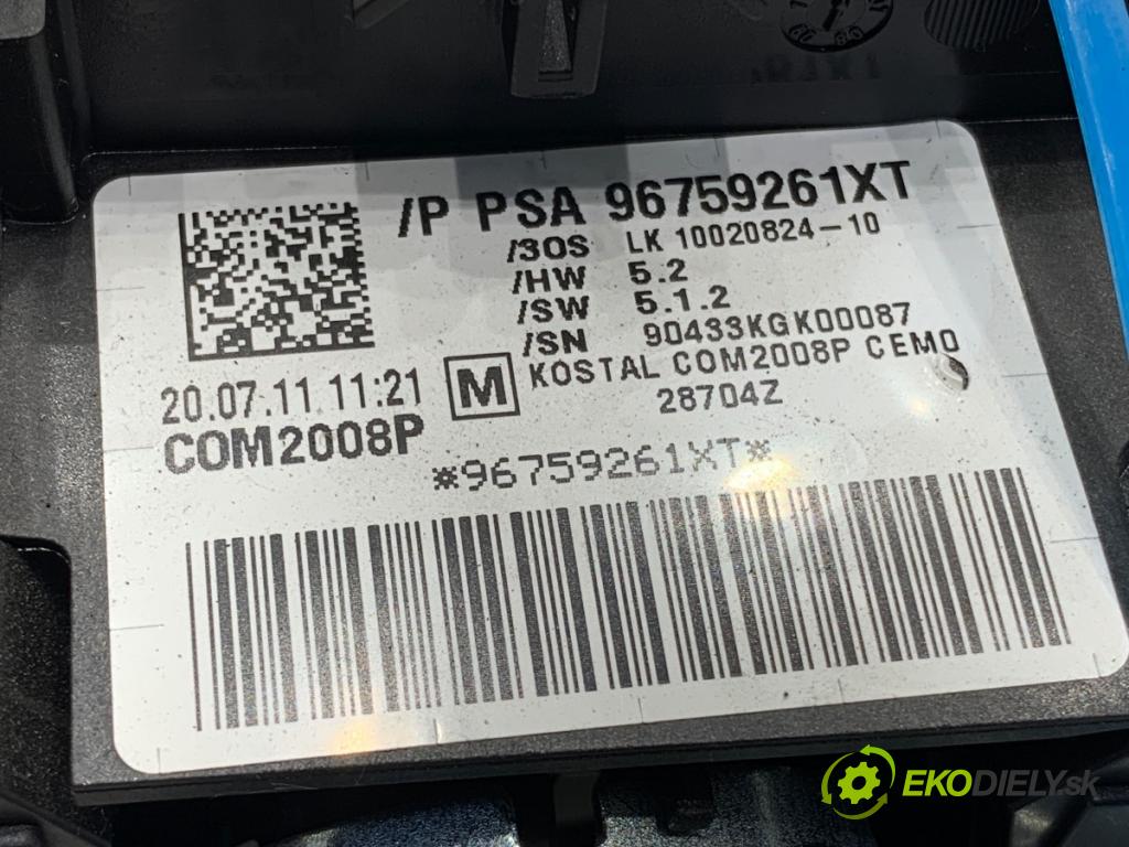 PEUGEOT 508 SW I Kombi 2011 120 kW 2.0 HDi 1997 Prepínač kombinovaný 96759261XT (Prepínacie páčky pod volantom)