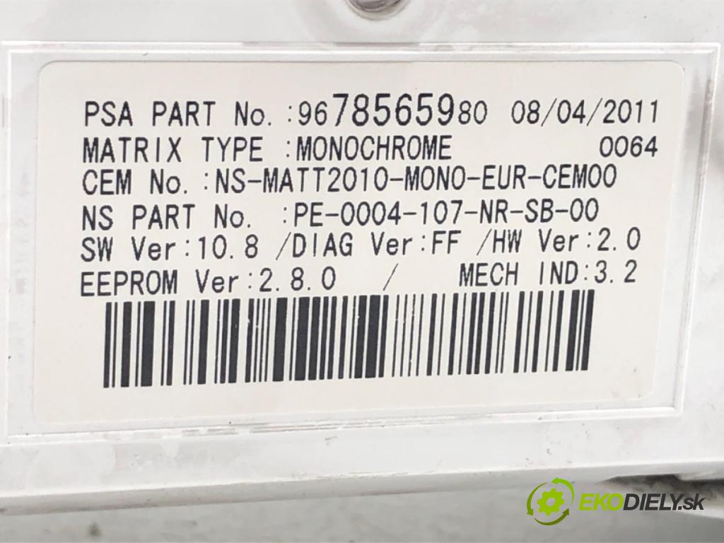 PEUGEOT 508 SW I Kombi 2011 120 kW 2.0 HDi 1997 Prístrojovka 9800420280 (Prístrojová doska)