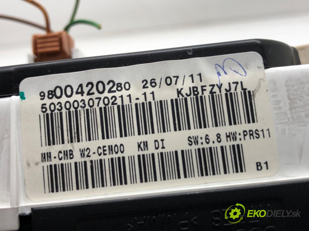 PEUGEOT 508 SW I Kombi 2011 120 kW 2.0 HDi 1997 Prístrojovka 9800420280 (Prístrojová doska)