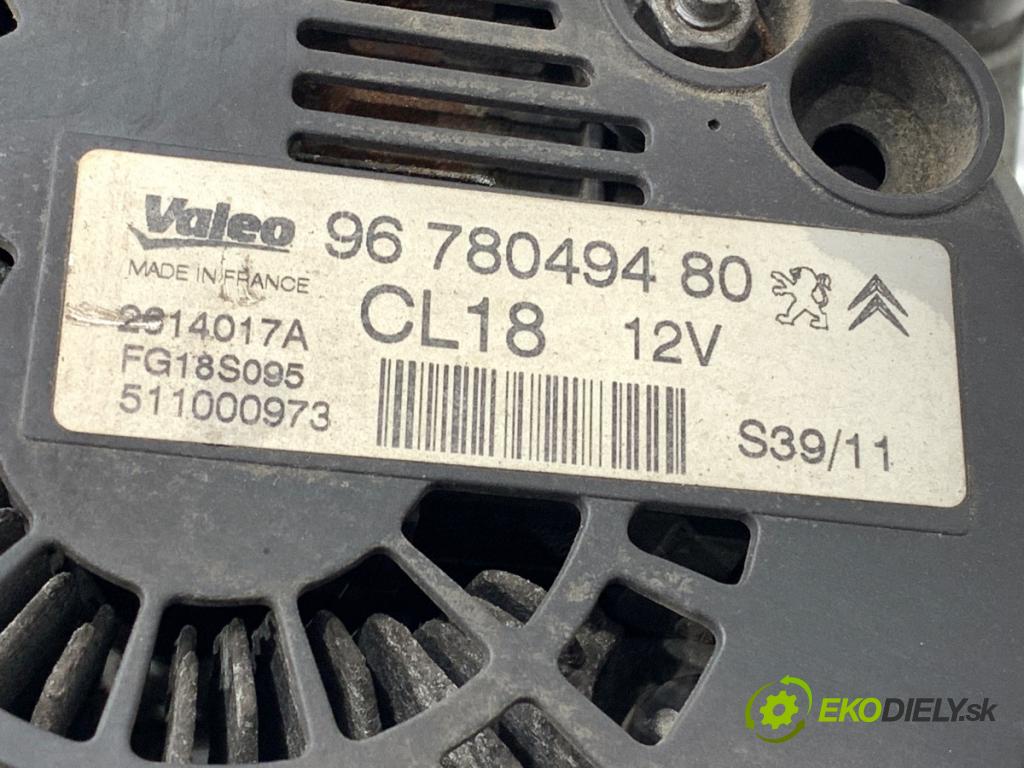 PEUGEOT 508 SW I Kombi 2011 120 kW 2.0 HDi 1997 Alternátor 9678049480 (Alternátor)