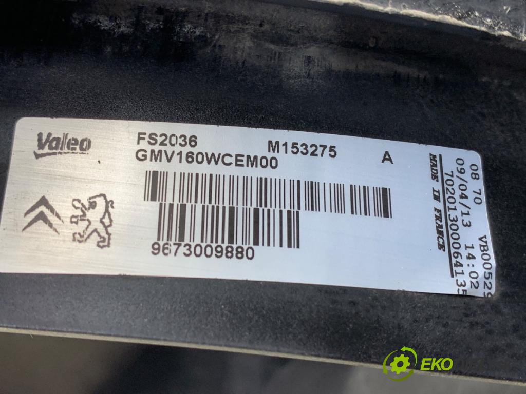 PEUGEOT 3008 nadwozie wielkoprzestrzenne (MPV) 2013 120 kW 2.0 HDi Hybrid4 1997 ventilátor chladiče 9673009880 (Ventilátor)