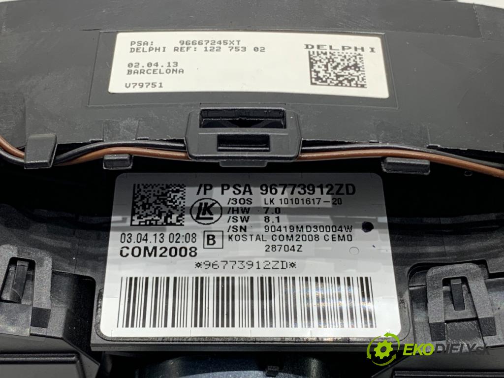 PEUGEOT 3008 nadwozie wielkoprzestrzenne (MPV) 2013 120 kW 2.0 HDi Hybrid4 1997 Prepínač kombinovaný 96773912ZD (Prepínacie páčky pod volantom)