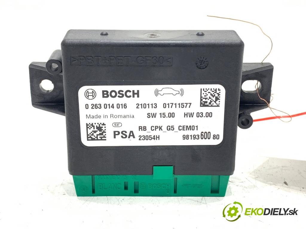 OPEL CROSSLAND SUV 2021 96 kW 1.2 (75) 1199 Modul PDC 9819360080 (Riadiaca jednotka ostatné)