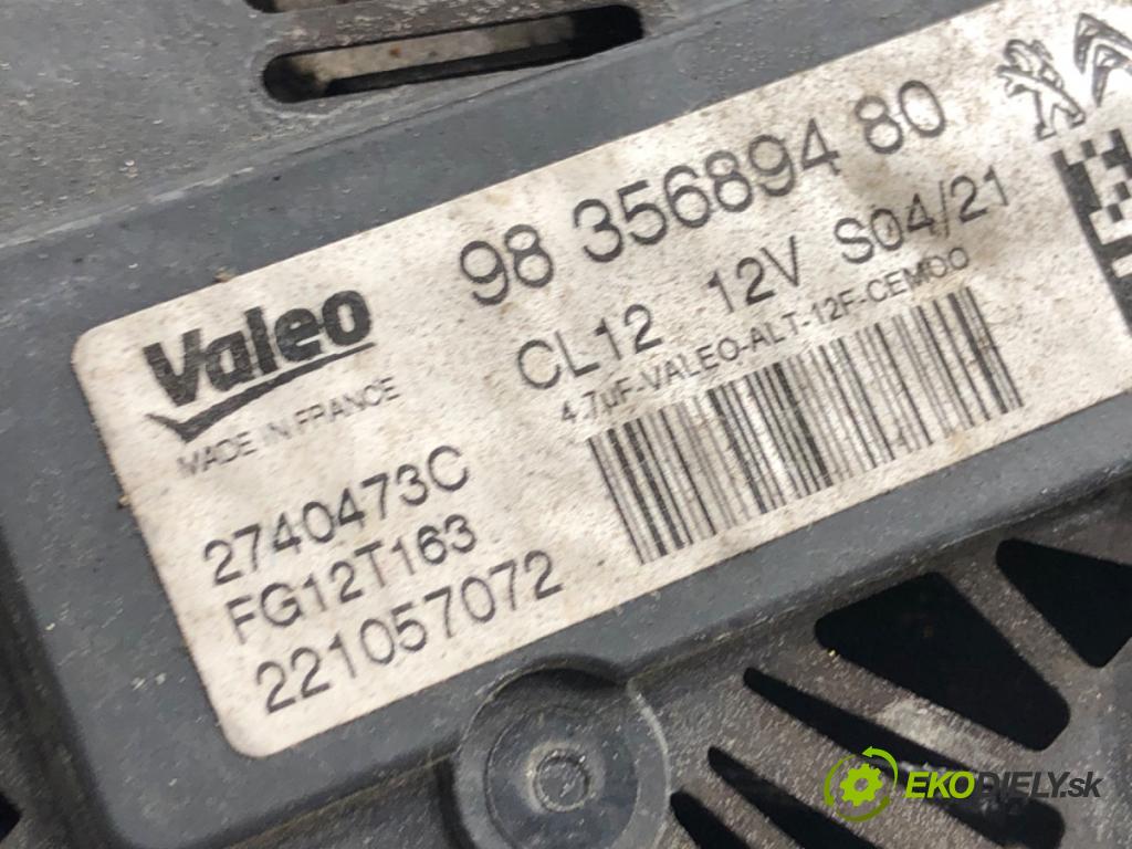 OPEL CROSSLAND SUV 2021 96 kW 1.2 (75) 1199 Alternátor 9835689480 (Alternátor)