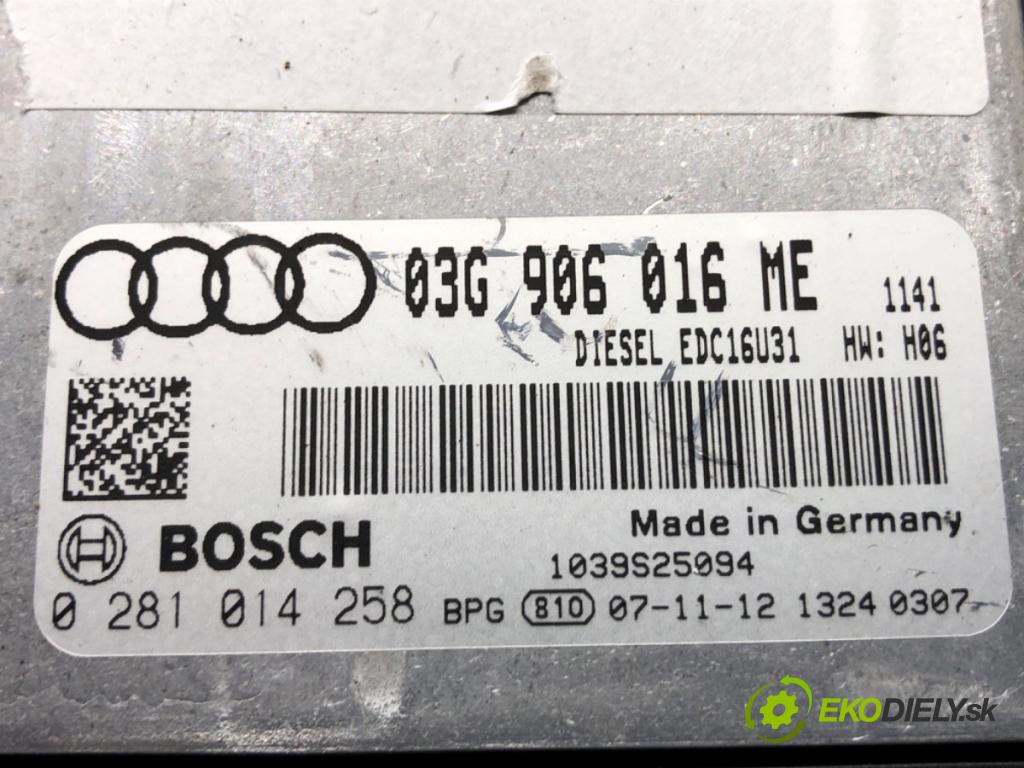 AUDI A6 C6 Kombi 2007 103 kW 2.0 TDI 1968 riadiaca jednotka Motor 03G906016ME (Riadiaca jednotka)