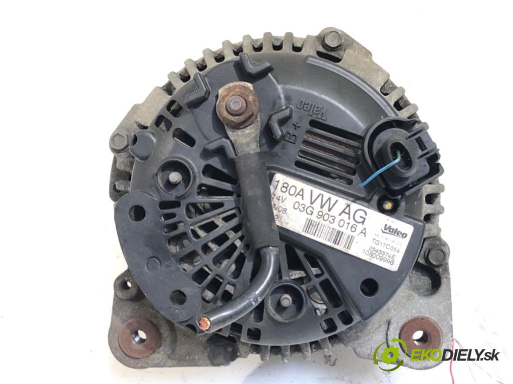 AUDI A6 C6 Kombi 2007 103 kW 2.0 TDI 1968 Alternátor 03G903016A (Alternátor)