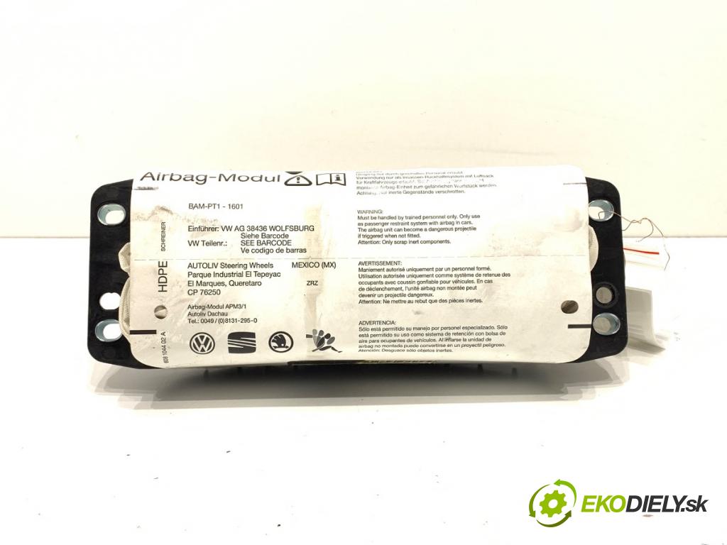 VW GOLF V Kombi 2007 77 kW 1.9 TDI 1896 AirBag spolujazdca  (Airbag)