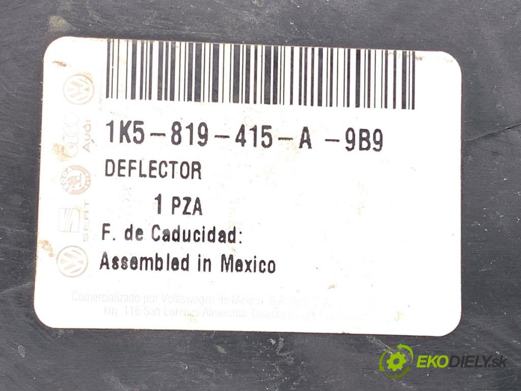 VW GOLF V Kombi 2007 77 kW 1.9 TDI 1896 Torpédo, plast pod čelné okno 1K5819415A (Torpédo (plast pod čelným sklom))