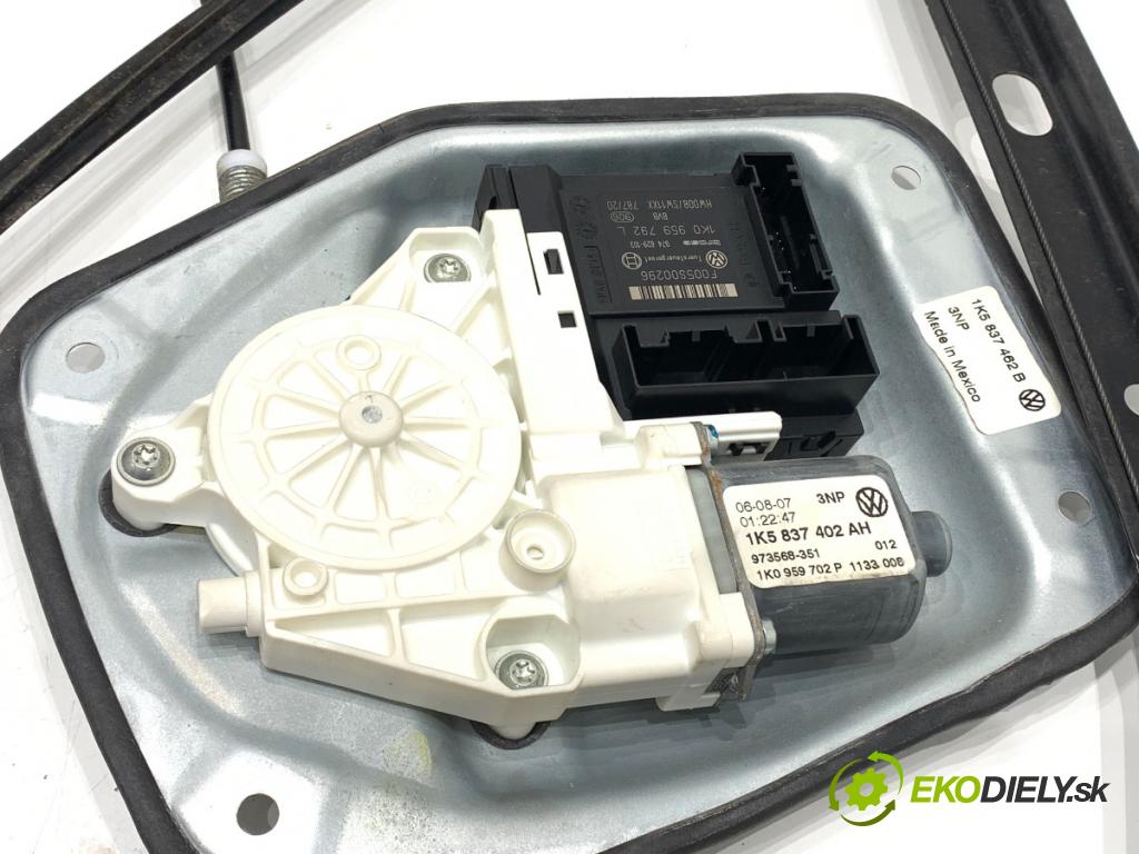 VW GOLF V Kombi 2007 77 kW 1.9 TDI 1896 mechanismus okna pravý přední část 1K5837402AH