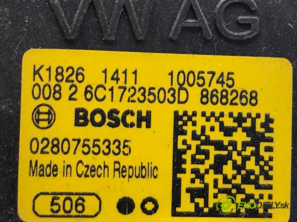 SKODA FABIA III liftback 2018 55 kW 1.0 999 Potenciometer plynu 6C1723503D (Potenciometer plynového pedálu)