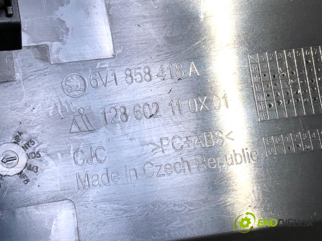 SKODA FABIA III liftback 2018 55 kW 1.0 999 lišty kryt 6V1858418A (Lišta)