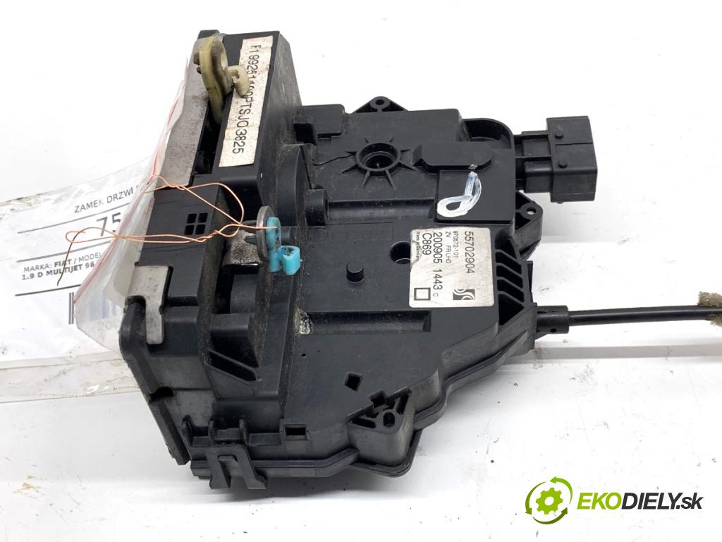 FIAT GRANDE PUNTO liftback 2005 96 kW 1.9 D Multijet 1910 zámok dveře pravý přední část 55702904