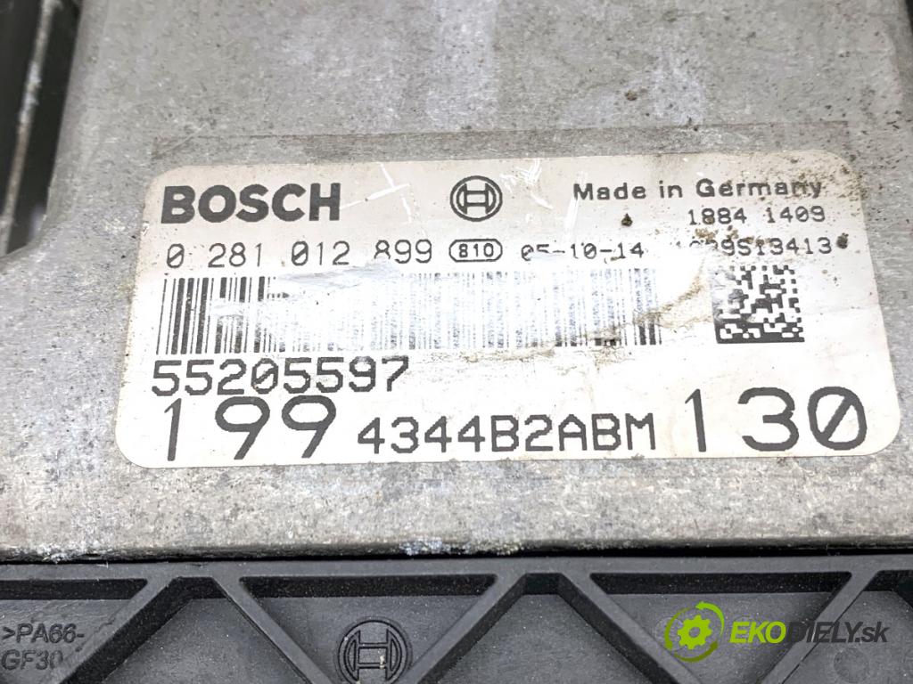 FIAT GRANDE PUNTO liftback 2005 96 kW 1.9 D Multijet 1910 riadiaca jednotka Motor 0281012899 (Riadiaca jednotka)