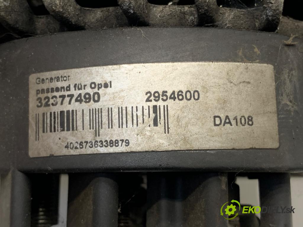 FIAT GRANDE PUNTO liftback 2005 96 kW 1.9 D Multijet 1910 Alternátor 32377490 (Alternátor)