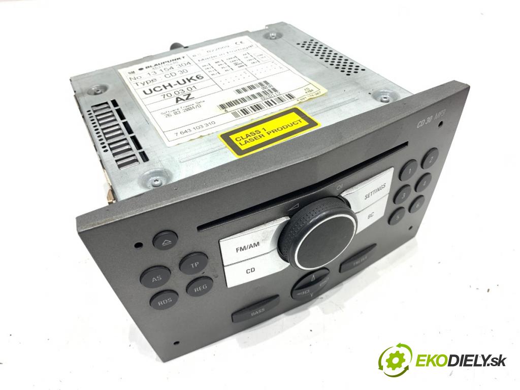 OPEL ASTRA H Kombi 2004 77 kW 1.6 (L35) 1598 RADIO 13154304AZ (Audio zariadenie)