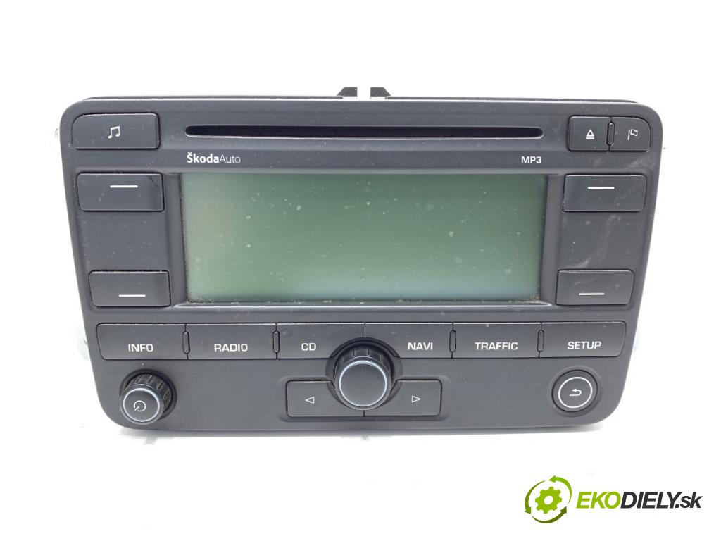 SKODA ROOMSTER nadwozie wielkoprzestrzenne (MPV) 2007 77 kW 1.9 TDI 1896 RADIO 1Z0035191A (Audio zariadenie)