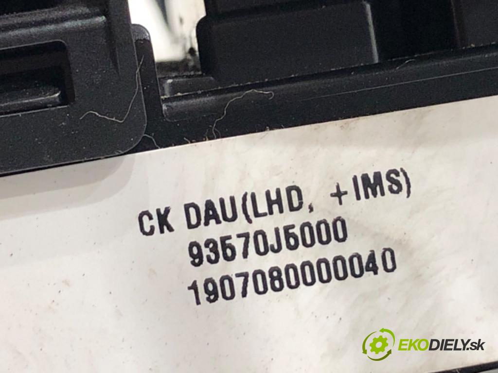 KIA STINGER liftback 2019 272 kW 3.3 T-GDi 4WD 3342 Prepínač okien 93570J5000 (Prepínacie páčky pod volantom)