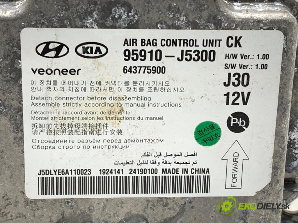 KIA STINGER liftback 2019 272 kW 3.3 T-GDi 4WD 3342 senzor airbag 95910-J5300 (Snímač)