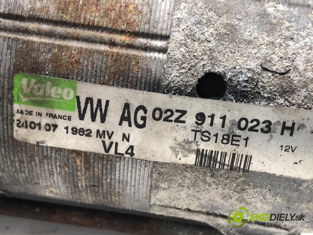 VW GOLF V liftback 2007 77 kW 1.9 TDI 1896 Štartér 02Z911023H (Štartér)