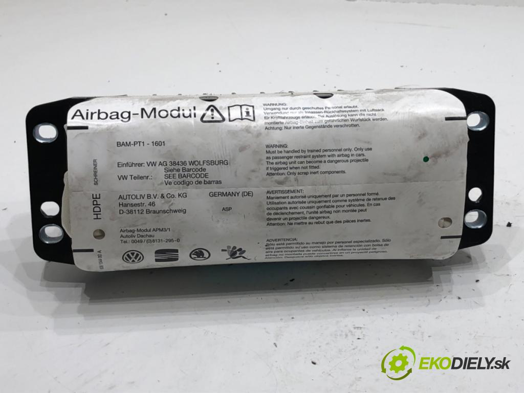 VW GOLF V liftback 2007 77 kW 1.9 TDI 1896 AirBag spolujazdca 1K0880204L (Airbag)