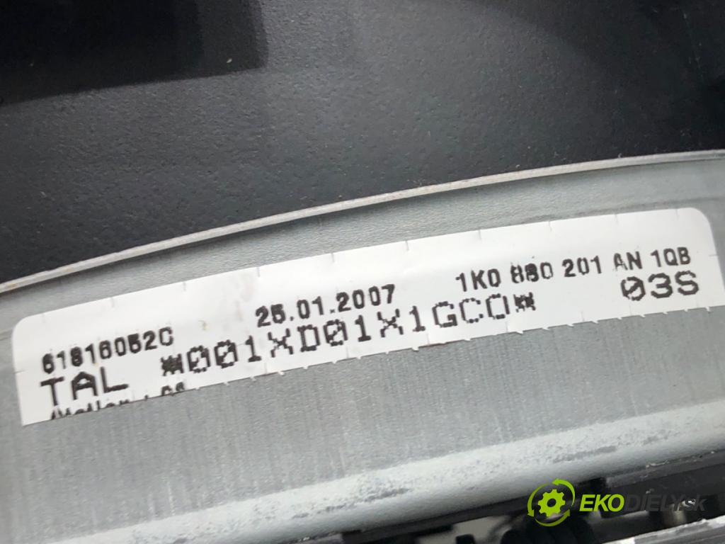 VW GOLF V liftback 2007 77 kW 1.9 TDI 1896 AirBag volantu 1K0880201AN (Airbag)