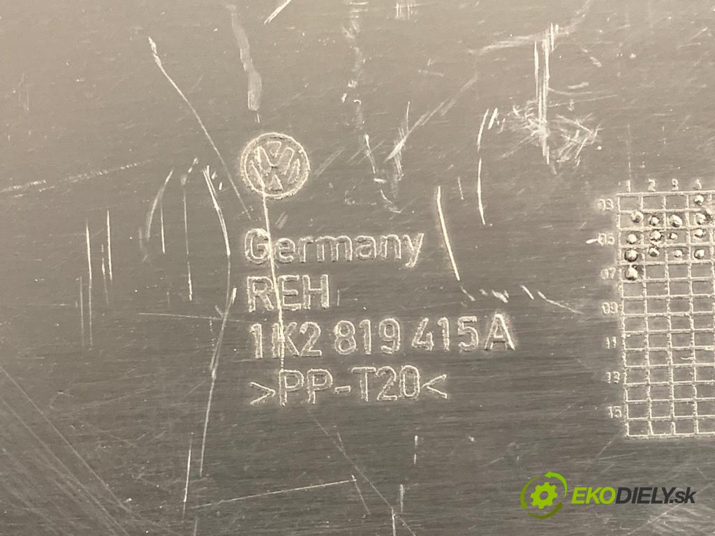 VW GOLF V liftback 2007 77 kW 1.9 TDI 1896 Torpédo, plast pod čelné okno  (Torpédo (plast pod čelným sklom))