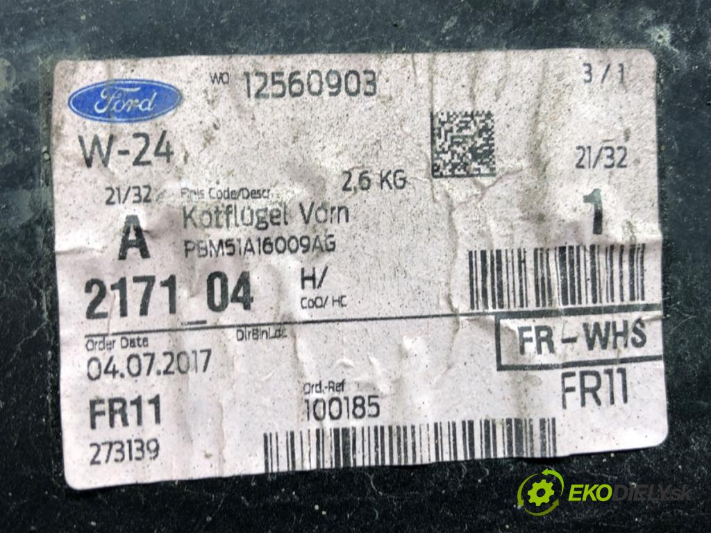 FORD FOCUS III liftback 2014 85 kW 1.6 TDCi 1560 Blatník ľavy predný