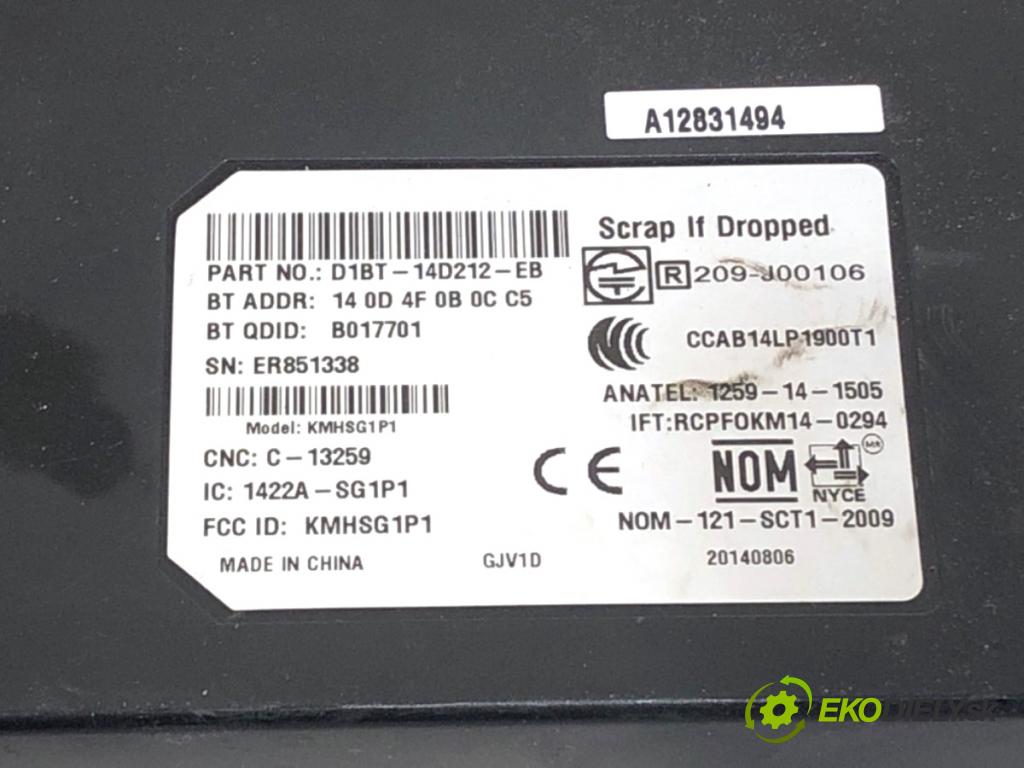FORD FOCUS III liftback 2014 85 kW 1.6 TDCi 1560 Modul BLUETOOTH D1BT-14D212-EB (Riadiaca jednotka ostatné)