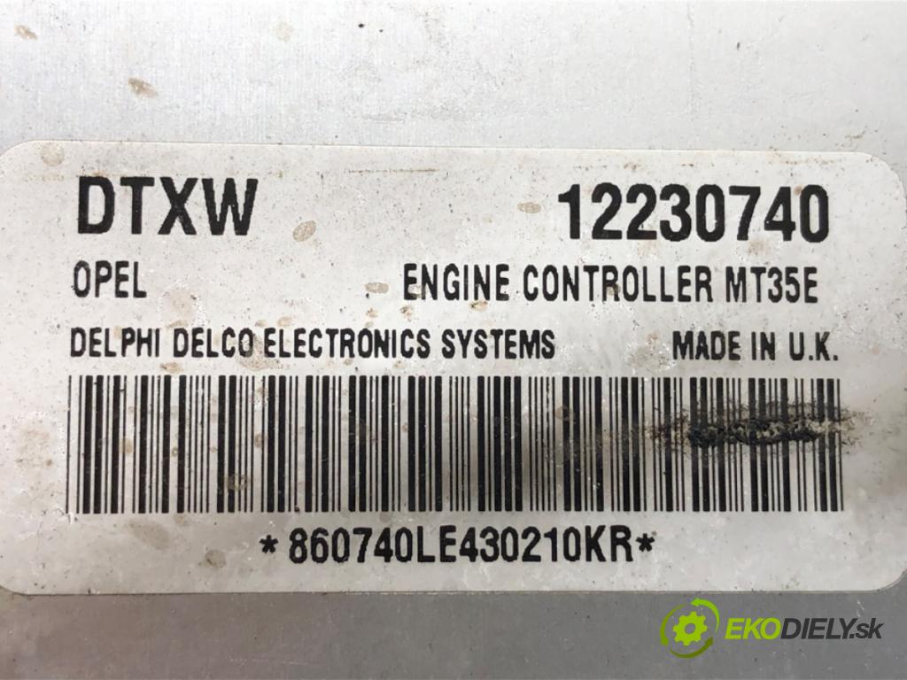 OPEL ASTRA H Kombi 2004 77 kW 1.6 (L35) 1598 riadiaca jednotka Motor 12230740 (Riadiaca jednotka)