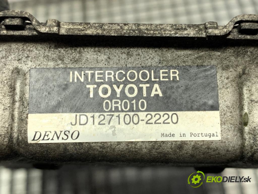 TOYOTA AVENSIS T25 sedan 2007 93 kW 2.0 D-4D (ADT250_) 1998 intercooler JD127100-2220 (Intercooler (chladič stlačeného vzduchu))