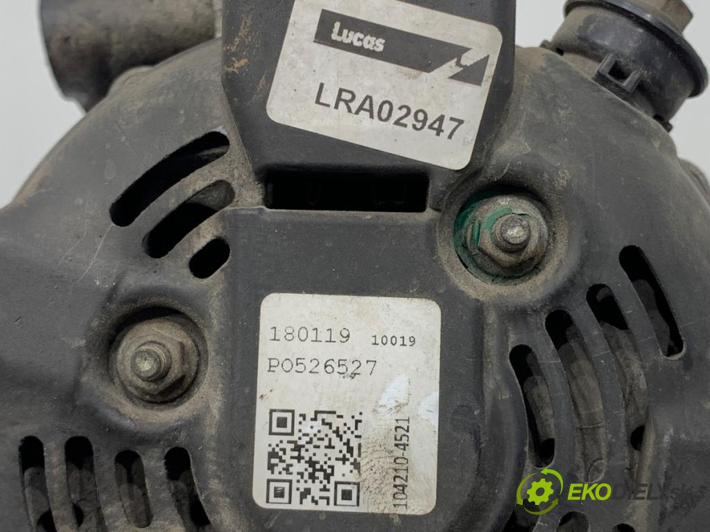 TOYOTA AVENSIS T25 sedan 2007 93 kW 2.0 D-4D (ADT250_) 1998 Alternátor 104210-4521 (Alternátor)