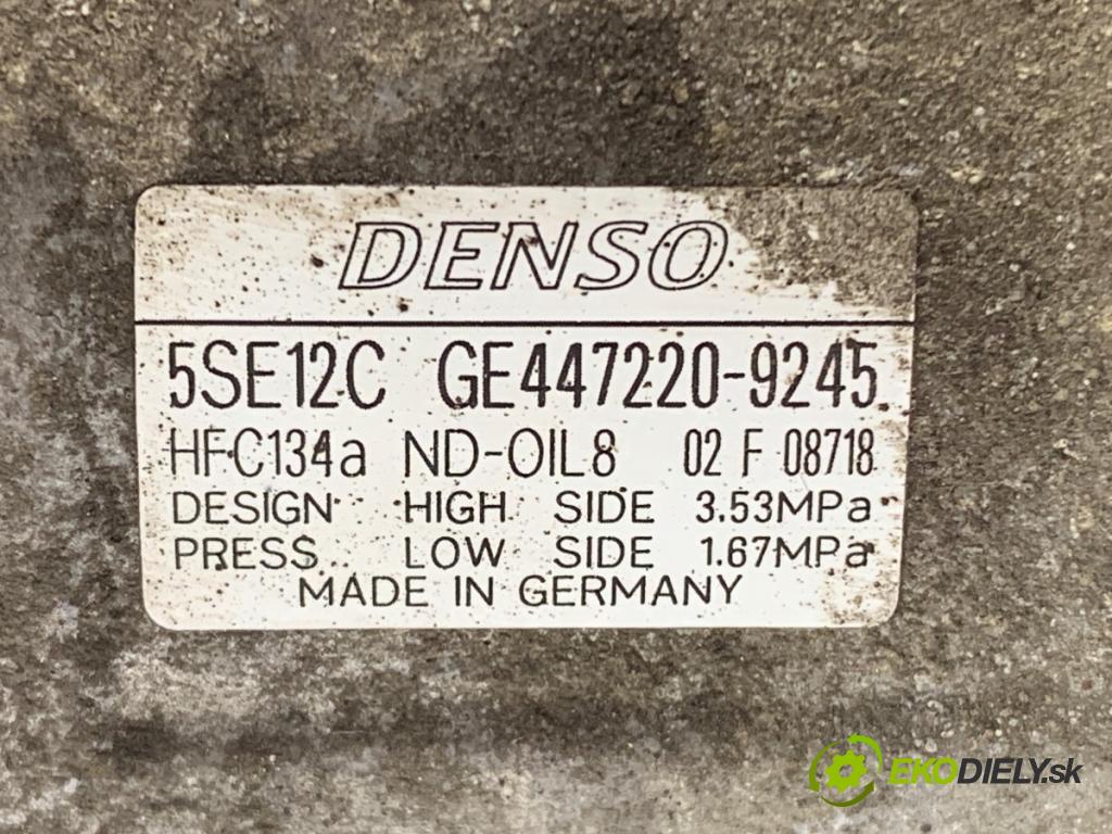 TOYOTA AVENSIS T25 sedan 2004 95 kW 1.8 (ZZT251_) 1794 Kompresor klimatizácie 447220-9245 (Kompresor klimatizácie)