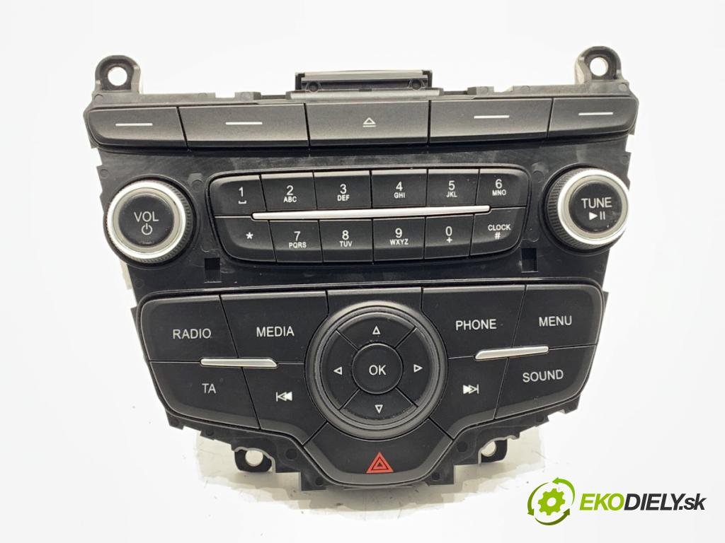 FORD FOCUS III Kombi 2018 70 kW 1.5 TDCi 1499 Panel ovládania radia F1ET18K811DB (Prepínacie páčky pod volantom)