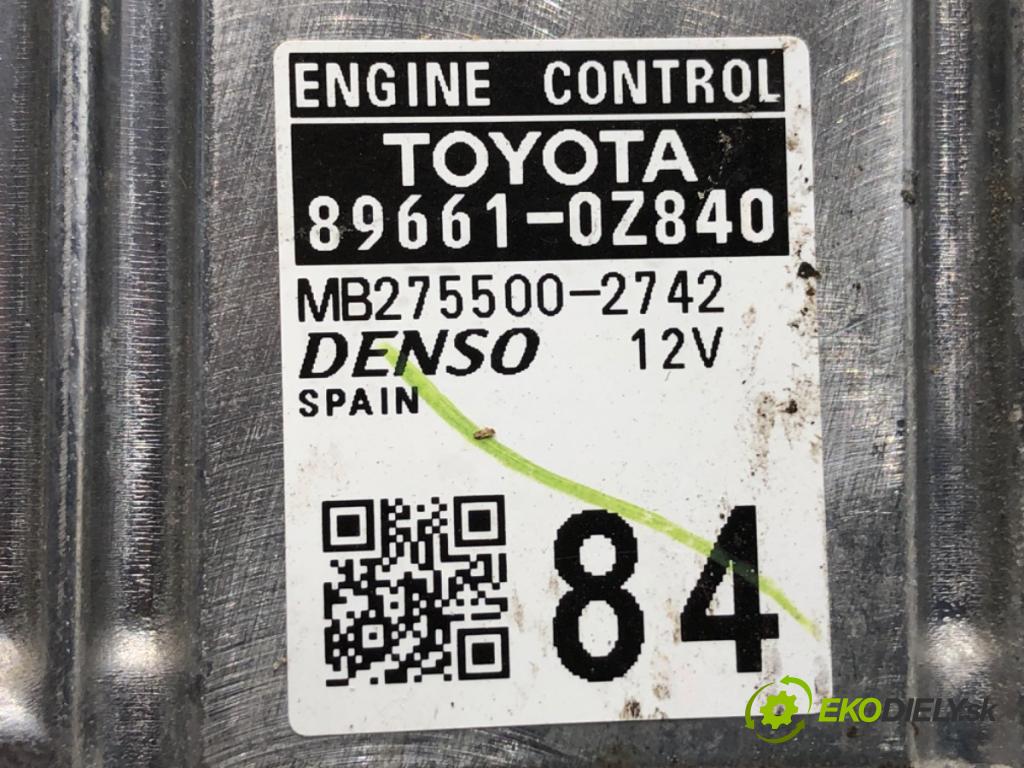 TOYOTA AURIS II Kombi 2014 97 kW 1.6 (ZRE185_) 1598 riadiaca jednotka Motor 89661-0Z840 (Riadiaca jednotka)