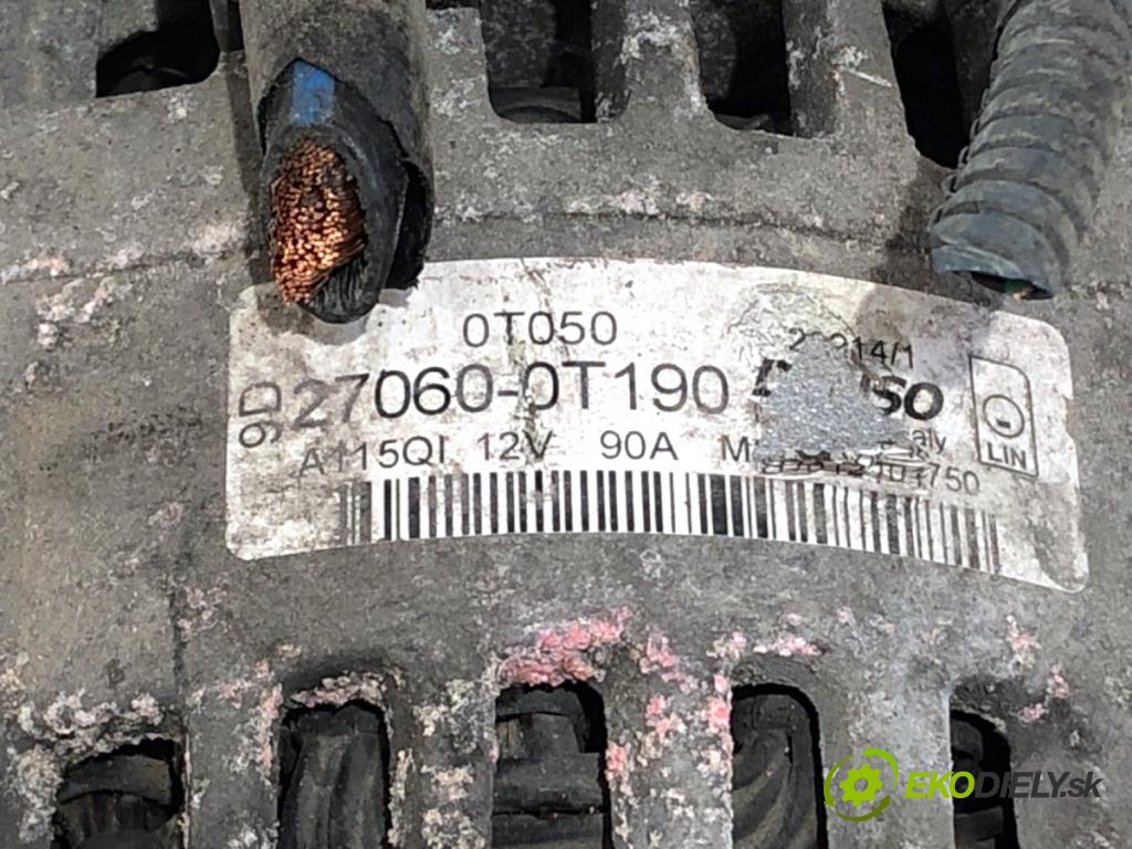 TOYOTA AURIS II Kombi 2014 97 kW 1.6 (ZRE185_) 1598 Alternátor 27060-0T190 (Alternátor)