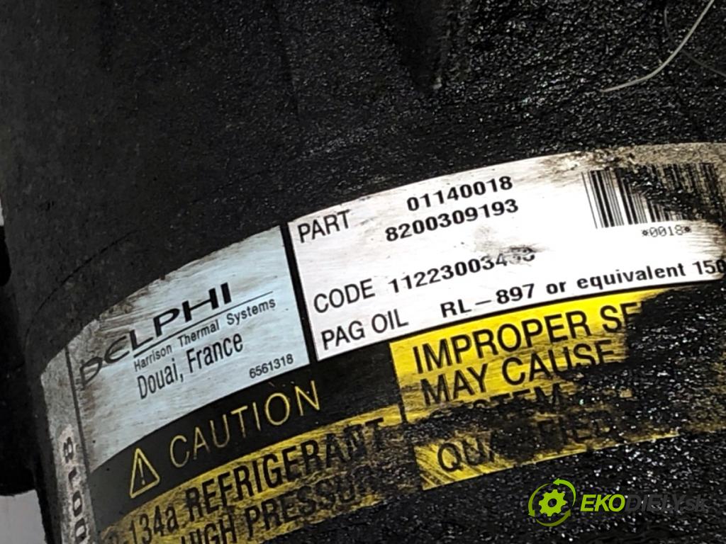 RENAULT MEGANE II liftback 2005 99 kW 2.0 16V (BM0U, CM0U) 1998 Kompresor klimatizácie 8200309193 (Kompresor klimatizácie)