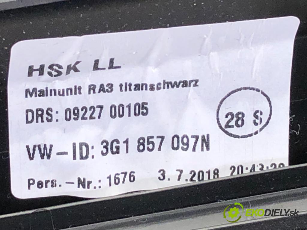 VW PASSAT B8 Kombi 2018 140 kW 2.0 TDI 4motion 1968 Priehradka, kastlík spolujazdca 3G1857097N (Priehradka (kastlík))