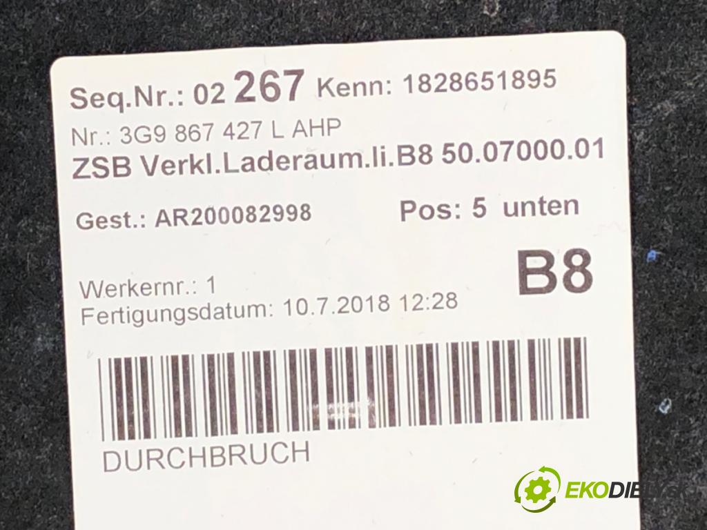 VW PASSAT B8 Kombi 2018 140 kW 2.0 TDI 4motion 1968 ča kufra levý 3G9867427L
