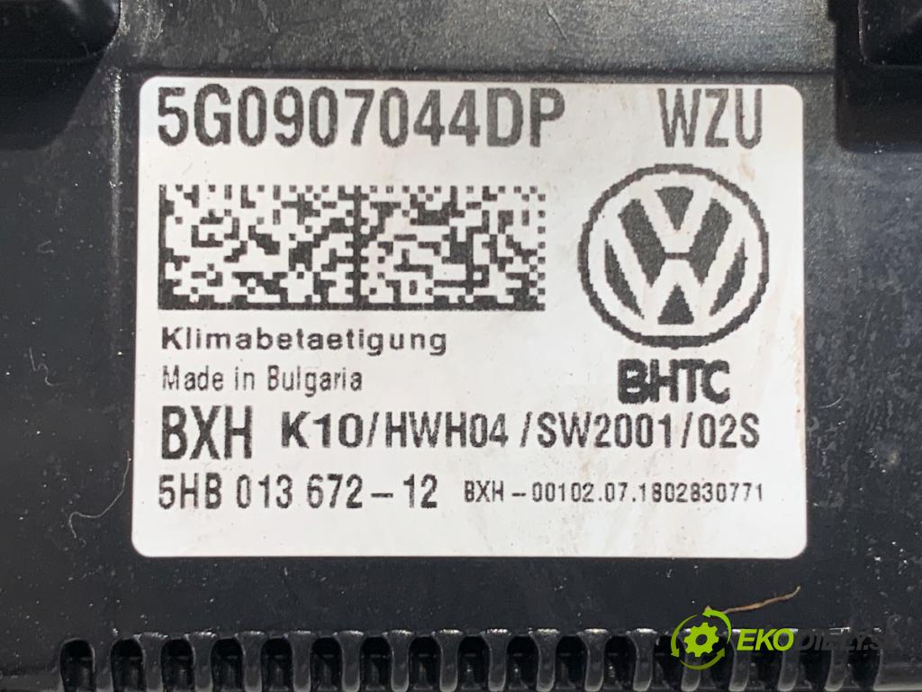 VW PASSAT B8 Kombi 2018 140 kW 2.0 TDI 4motion 1968 Panel ovládania kúrenia 5G0907044DP (Prepínacie páčky pod volantom)